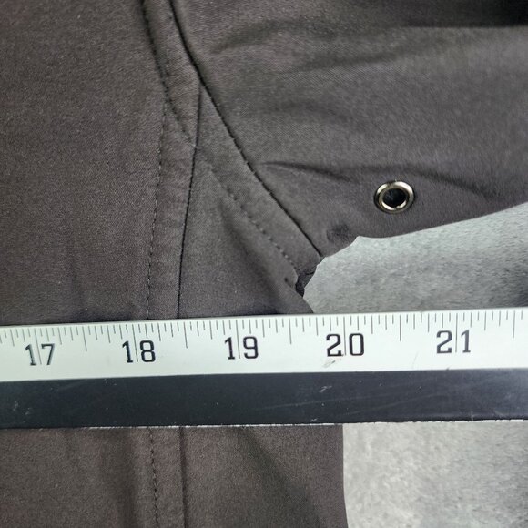 Mens Black Weatherproof Softshell Jacket Full Zip Mock Neck Pockets Stretch M - Picture 10 of 11
